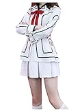 CLLMKL`COS Vampire Knight Cosplay Woman School Uniform Costume (Medium, White)