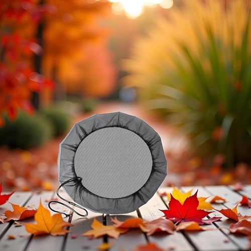 Black Rain Mesh Screen, Rainwater Barrel Debris, Filter for Rain Barrel, Rain Water Collection Bucket Netting Cover with Adjustable Drawstring for Prevents Mosquitoes Leaves Debris Rain Accessories