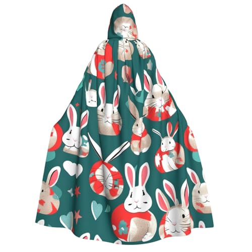 Cape à capuche lapin adulte idéale pour vos soirées déguisées d'Halloween