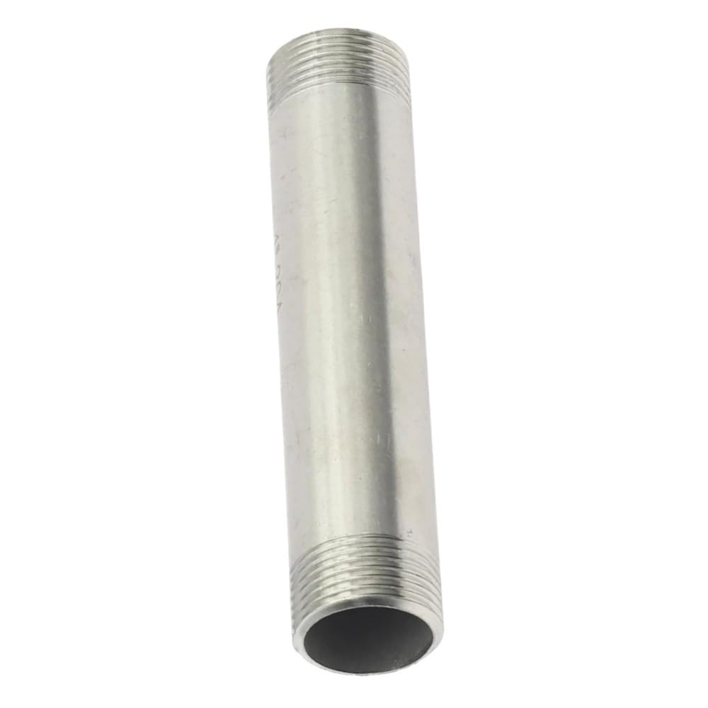 Adaptador de conexión de tubo con rosca macho, SS 304, accesorios de tubería rectos de plata, resistente a los rayos UV for muebles, 1 pieza(300MM*2INCHES)