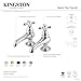 Kingston Brass KS3201AX Restoration Basin Tap Faucet, Chrome, 3.88 x 3.5 x 1.75
