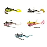 CALANDIS Soft Fishing Lure Tackle Diving Mini for Trout Saltwater and Freshwater Black Green