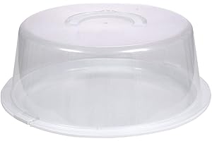 Large Cake Holder with Lid Plastic Lid Reusable Structure Easy Storage