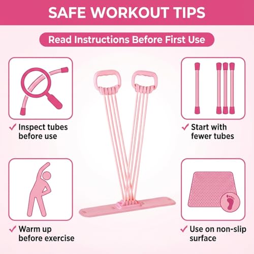 Foot Pedal Resistance Band, Upgraded 8-Tube Foot Pedal Exerciser with Detachable Handles for Dual-Hand Use, Heavy Duty Elastic Pull Rope for Standing Workout, Yoga, Stretching & Home Fitness - Image 4