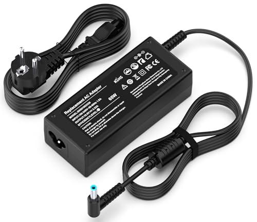 65W Cargador HP Portátil para Pavilion x360 11 13 15 Stream 11 13 14 ProBook 430 440 450 446 455 470 G3 G4 G5 EliteBook 1040 G1 G2 250 255 G4 G5 840 G3 G5 741727-001 710412-001 Ordenador Alimentación
