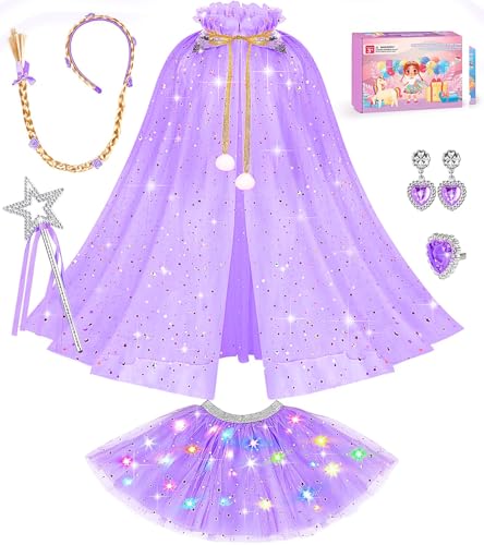 Vestido de Princesa con Luz y Capa Unicornio para Niñas miniatura 1