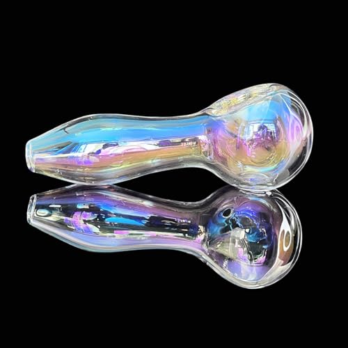 GLATOBBON 7 Löcher Glaspfeife mit leuchtendem Bunt, dekorative Glasaccessoires