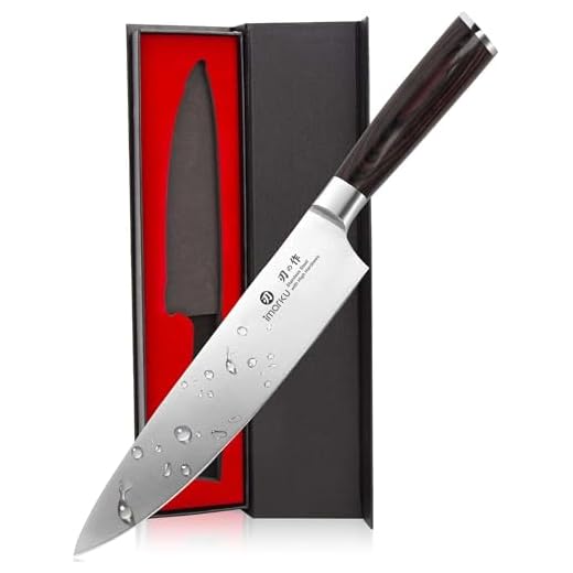 imarku Chef Knife - Pro Kitchen Knife 8 Inch Chefs knife High Carbon German Stainless Steel Sharp paring knife with Ergonomic Handle