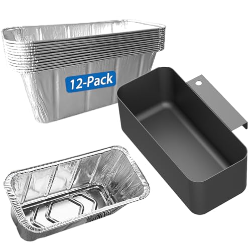 Grease Catcher for Blackstone Griddle with 12 Pack Durable Grease Cup Liners Large Capacity Grease Cup Compatible with Blackstone Griddle Accessories for Easy Grease Cleanup Great Dad Birthday Gift