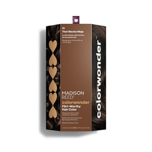 Madison Reed colorwonder Demi-Permanent Hair Color, Effortless At-Home Hair Dye, Ammonia-Free, Cruelty-Free, That Mocha Mojo (5N Dark Brown), Pack of 1
