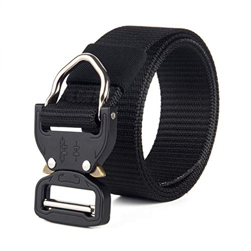 Ceinture homme anti-glissement en toile nylon avec boucle métal réglable