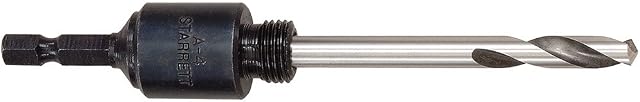 Starrett A4E Hole Saws Arbor - 32-159mm Hex Shank Arbor Screw Thread with 13mm Longer High-Speed Steel Pilot Drill - Quick Change Mandrel