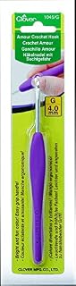 Clover Amour Easy Grip Crochet Hook - 4.0mm