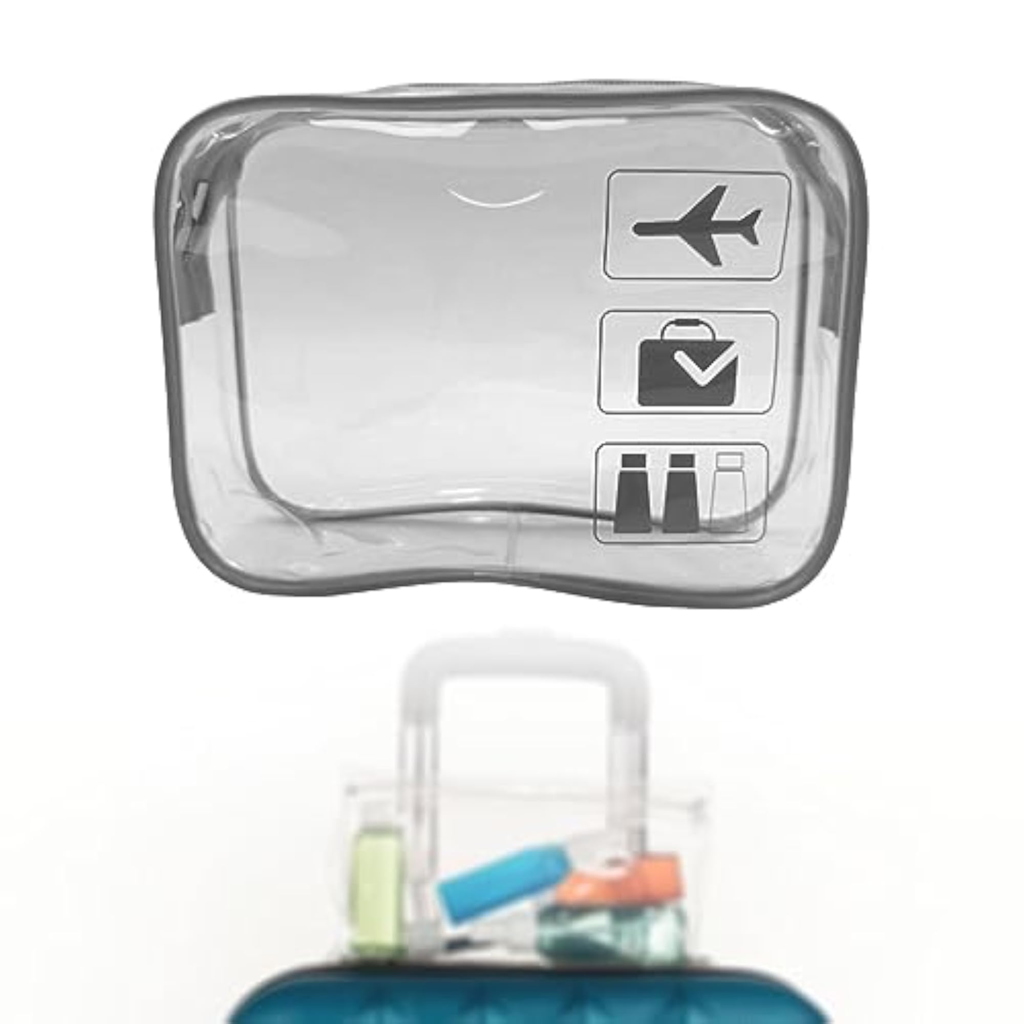 Clear Makeup Bag for Essentials Traveling Bathroom