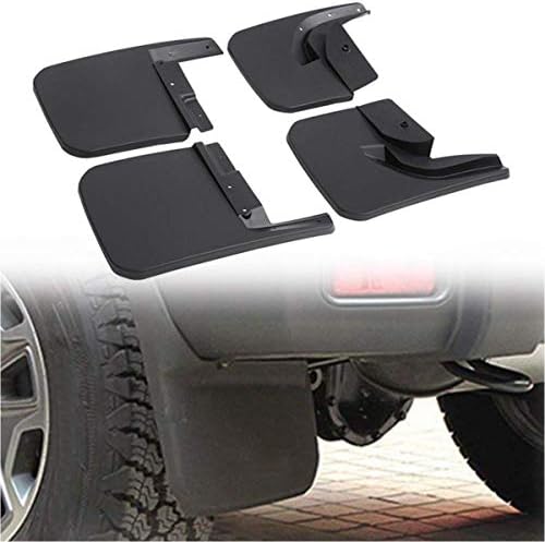 VIOJI 4pcs Compatible with 2018-2019 Jeep Wrangler JL Black Wheel Guard Flaps Splash Fender Mudguard Mud Guard