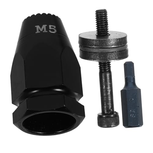 Unomor Sturdy Carbon Steel Rivet Nut Head Assembly M5 Nut Head for Pneumatic Riveters Riveting Parts Set