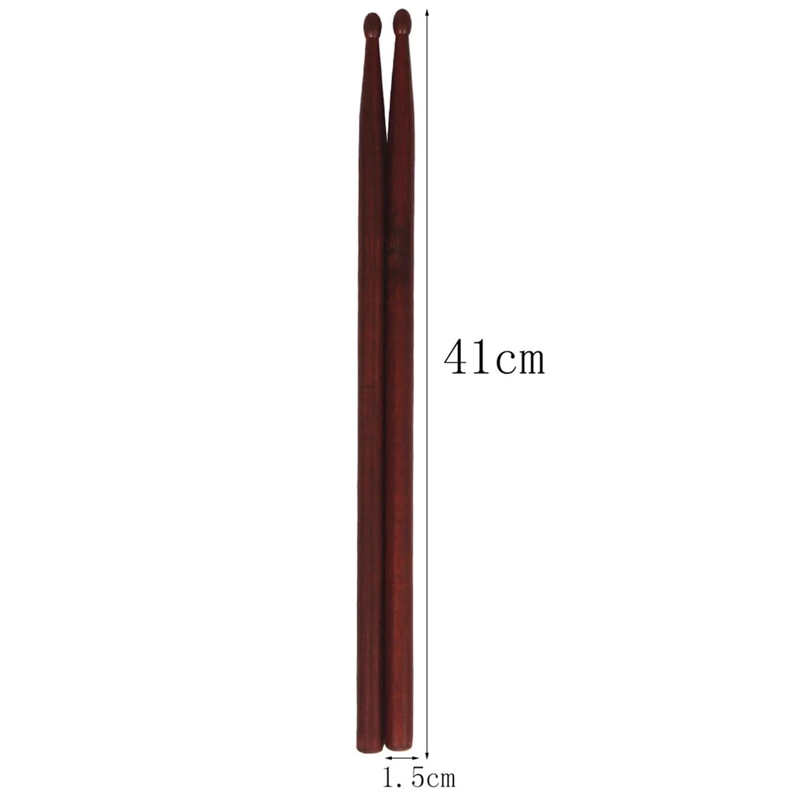Percussion Instrumentdrumsticks, Drumsticks 1 Paar 5A Mahagoni Braun 41x1,5x1,5cm