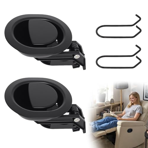 2 Pack All-Metal Recliner Pull Handles Compatible with La-Z-Boy, 3" × 3.5"