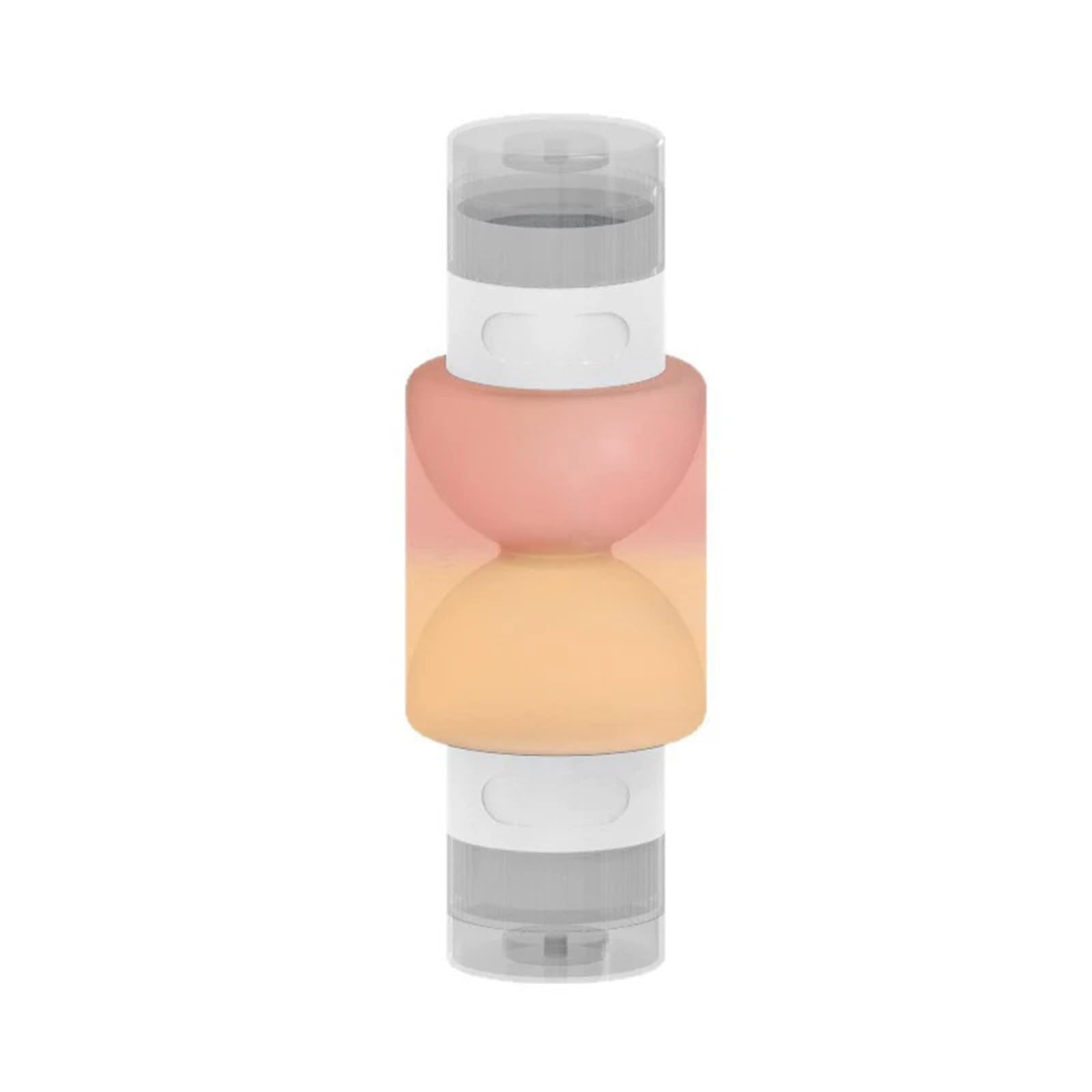 Eowstar 2pcs 2 In 1 Travel Dispenser Pump Bottles - Leak Proof Portable Toiletry Containers For Shampoo, Lotion, And Soap(Random)