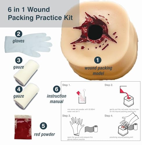 Image of 【Wound Tourniquet Bleed Stop Training KIT】- 7 in 1 Wound Bleed Stop Kit - Stop The Bleed Practice Kit - Blood Control Kit for Medical Education -