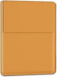 Capa Case para Macbook Couro Ecológico Forro Aveludado Suede Couse (Caramelo)
