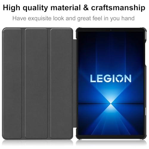 Image of Smart Case for Lenovo Legion Y700 Gen 4 2025 8.8 inch TB-322FC - Slim Folio Cover with Adjustable Kickstand | Shockproof Protection & Ultra-Lightweight Hard Shell -Black