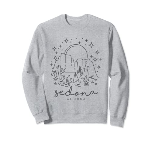 Cactus vintage fresco Sedona Arizona Camping Souvenir Sudadera