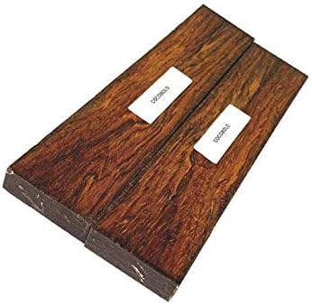 Exotic Cocobolo Bookmatched Knife Blank/Tool Handle Sets with Size 5 x 1-1/2 x 3/8 (5)