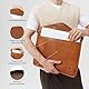 Berliner Bags Vintage Laptoptasche aus Leder, 15,6 Zoll Notebook Schutzhülle Computer Sleeve - Braun