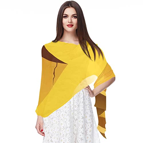 Écharpe mignonne mousseline de soie pour mariée ou cérémonie