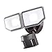 AWSENS 40W LED Security Lights Motion Sensor Light Outdoor, 180 Degree, 4000 LM, 5000 K, ETL Water Resistant, Clear 2 Head Motion Detector Flood Light for Garage, Yard (Bronze)