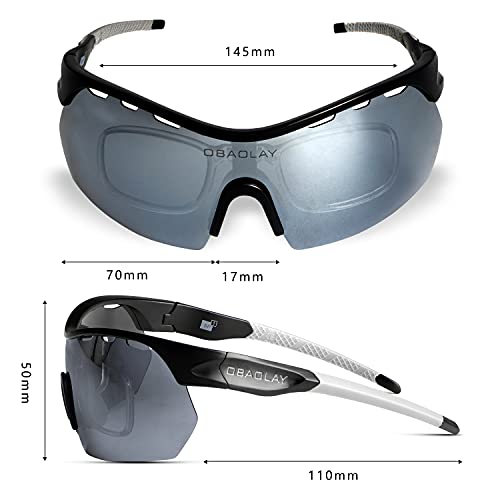 Opolly Polarized Cycling Sunglasses,Uv 400 Protection Sports Sunglasses For Cycling Running Driving Fishing Bike (Black Gray Fram Gray Lens) #TOP2