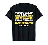 Ukulele Cat and Guitarist Lover
