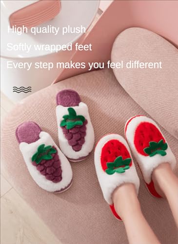 Nevka Fuzzy Fruit Slipper for a Kawaii Winter Fluffy Comfort with Adorable Design Thick Plush Warm Cute Aesthetic Delight2