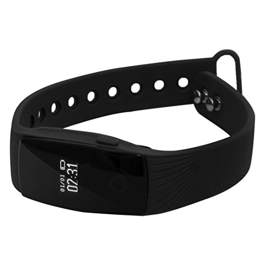 Ruilogod Deporte Smartband Bluetooth 4.0 Monitor de cardíaco Actively Fitness Find and display instruments Sleep Pulsera inteligente Negro