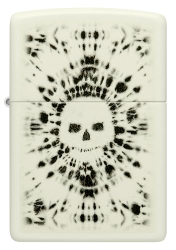 Image of Zippo Glowing Skull Design Glow in the Dark Pocket Lighter