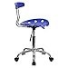 Flash Furniture Vibrant Nautical Blue and Chrome Swivel Task Office Chair with Tractor Seat