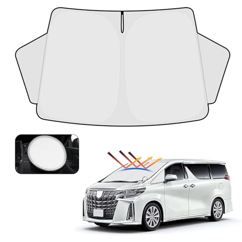 CARTIST アルファード 30系 フロントサンシェード ALPHARD 3代目 2015年~現行 サンライン サンセット サンフィア フロントガラス サンシェード シェードカーテン マルチサンシェード 遮光性良い シェード 日よけ 車種専用 UVカット 車中泊 カスタムパーツ インテリア 内装パーツ 取付簡単 収納袋付 メーカー直営