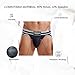 JOCKMAIL Men's Jockstrap Athletic Supporter Low Rise Briefs Sport Underwear Black