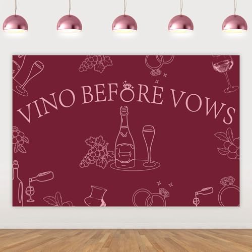 Amazon.com : Balterever Wine Bachelorette Party Decorations 3 * 5 Ft ...