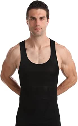 Herren Kompressionsshirt Zum Verbergen Von Gynäkomastie Moobs Weste Body Shaper