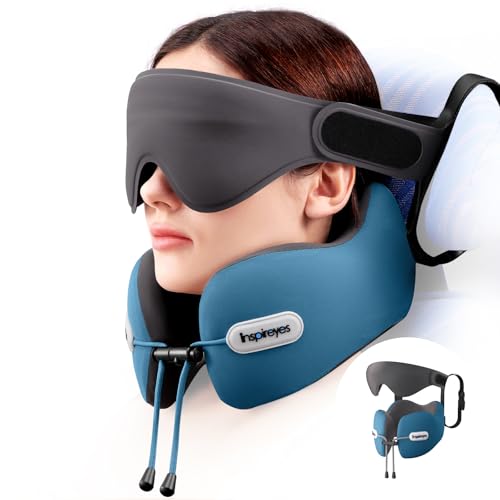 Image of Inspireyes Travel Neck Pillow Seat Strap System, Long Flight Stable Support