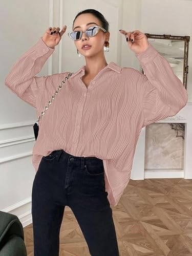 Image of Leriya Fashion Oversized Shirt for Women | Shirt for Women Stylish Western | Long Shirt for Women