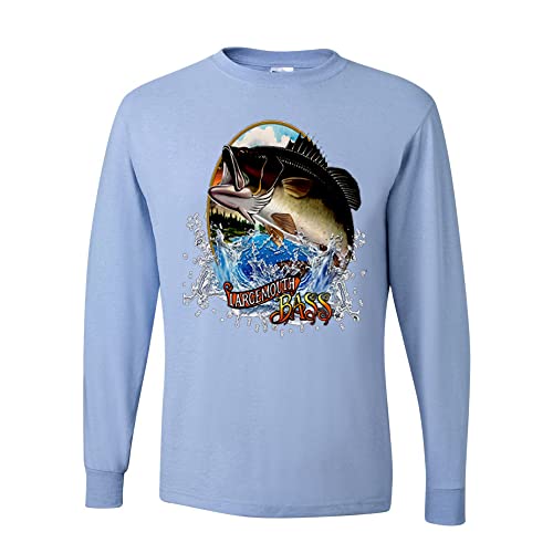 Largemouth Bass Fish Fishling Lovers Mens Long Sleeves