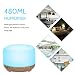 Decdeal 480ml Humidificador de Aire Acústico ultrasónico Difusor de Aroma Fabricante de...