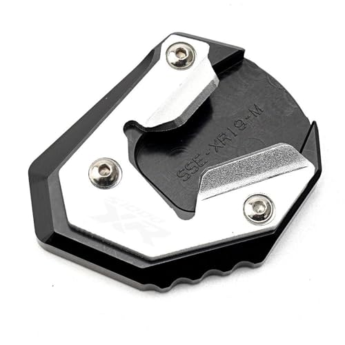YZXOOP Almohadilla De Extensión para Pata De Cabra De Motocicleta, Protector De Cubierta para Soporte Lateral para B&MW S1000XR S 1000 XR S 1000XR 2017-2023 Almohadilla Parte(Plata,2017-2019)