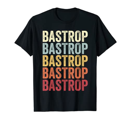 Bastrop Texas Bastrop TX Retro Vintage Texto Camiseta