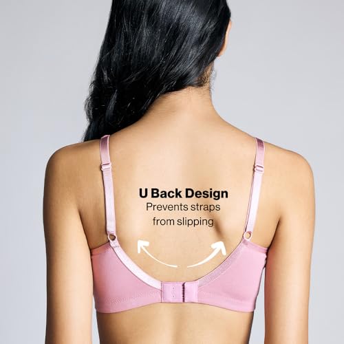 Image of NYKD NYB169 Cotton Non Padded Non Wired Encircled Shaping Bra Full Coverage Side Lift (Plus