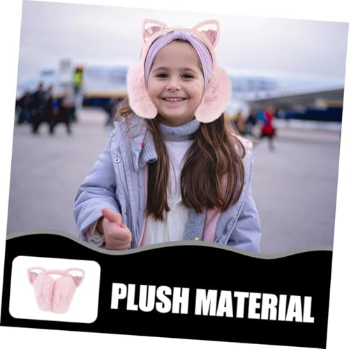 Orejeras plegables con aislamiento esponjoso para frío infantil 4
