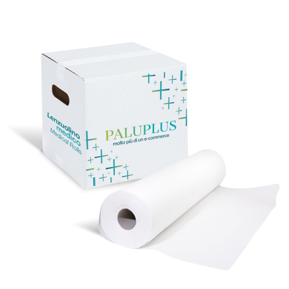 Virsus Rotolo 75 Carta Lettino 12 pz Lenzuolini Lenzuolino Medici per massaggio estetista e terapie altezza 60 cm 2 veli medico
